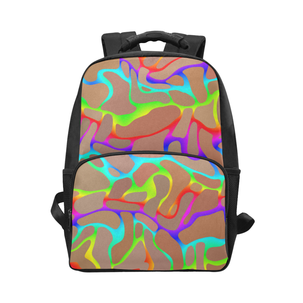 Colorful wavy shapes Unisex Laptop Backpack (Model 1663)