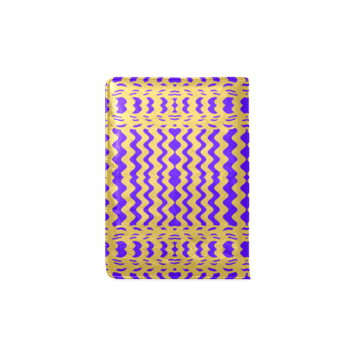 Purple Yellow Modern  Waves Lines Custom NoteBook A5