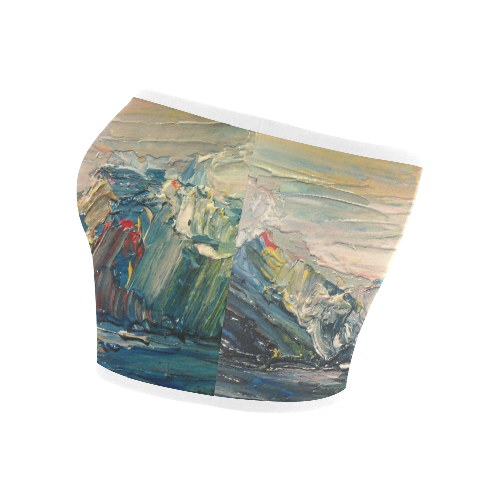 Mountains painting Bandeau Top