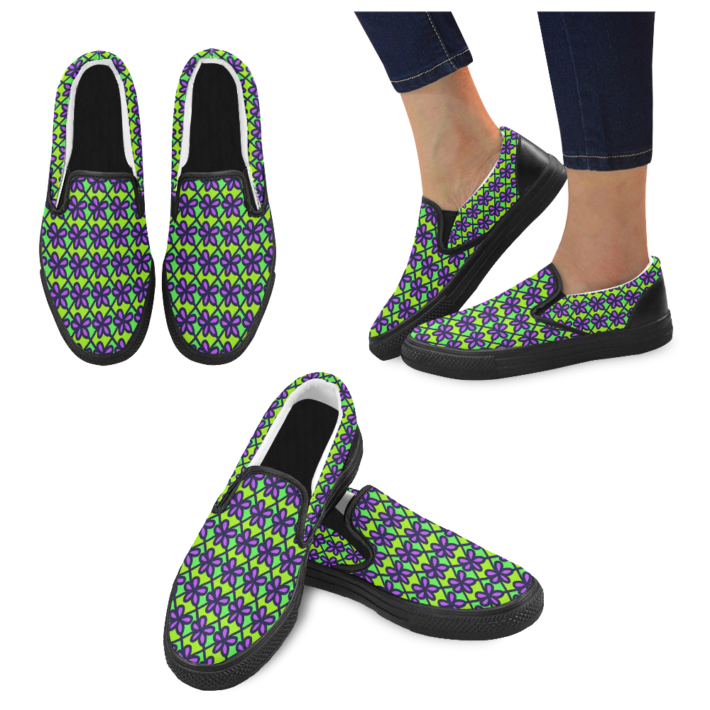 17pa Women's Unusual Slip-on Canvas Shoes (Model 019)