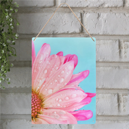 Flower Metal Sign 12"x16"