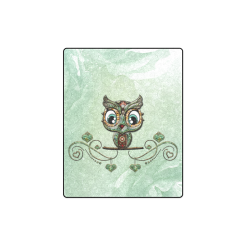 Cute little owl, diamonds Blanket 40"x50"