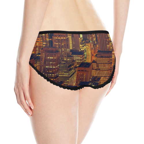 NYC LARGE Women's All Over Print Classic Briefs (Model L13)