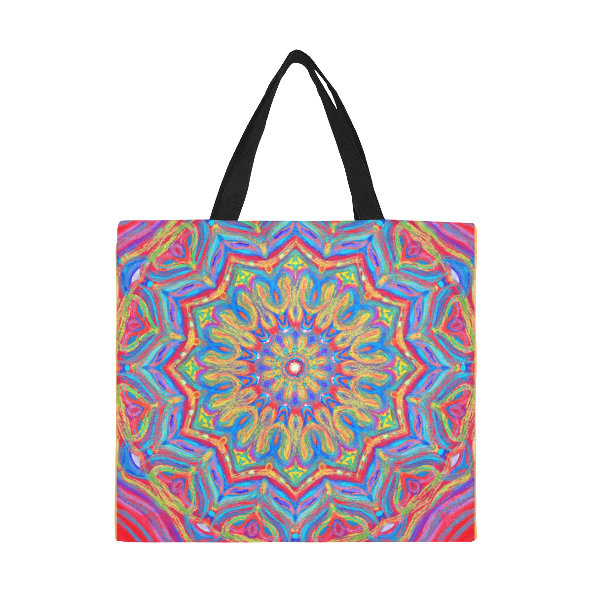 indian 4 All Over Print Canvas Tote Bag/Large (Model 1699)