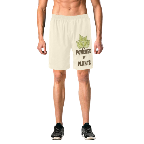 Powered by Plants (vegan) Men's All Over Print Elastic Beach Shorts (Model L20)