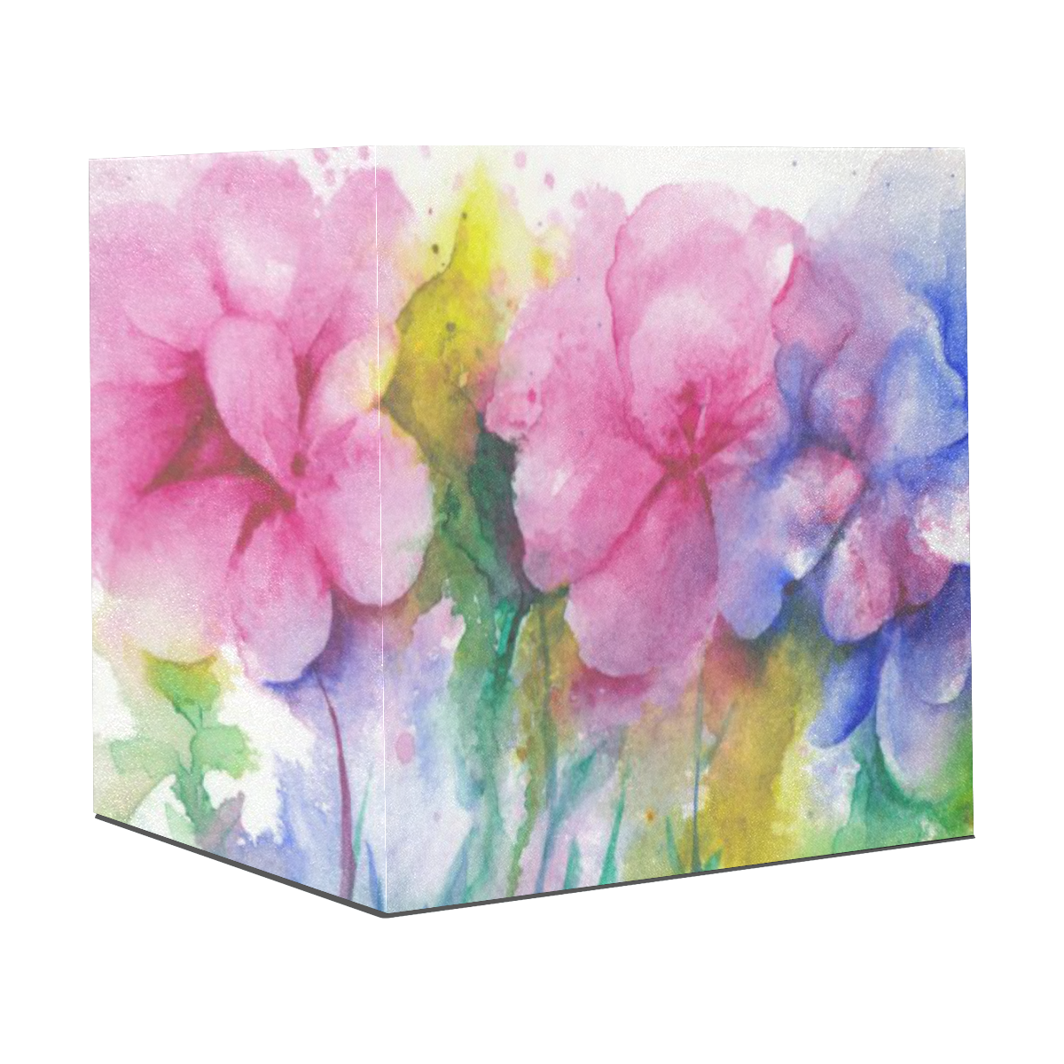 Tropical Flowers, Bold Floral Watercolor Gift Wrapping Paper 58"x 23" (1 Roll)