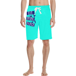Break Dancing Blue / Neon Aqua Men's All Over Print Casual Shorts (Model L23)