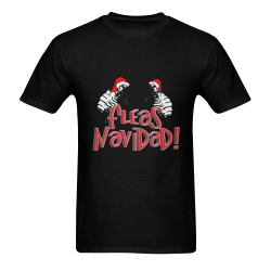 Christmas Fleas Navidad Black Men's T-shirt in USA Size (Front Printing Only) (Model T02)