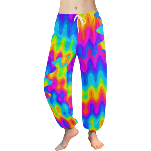 Amazing Acid Rainbow Women's All Over Print Harem Pants (Model L18)