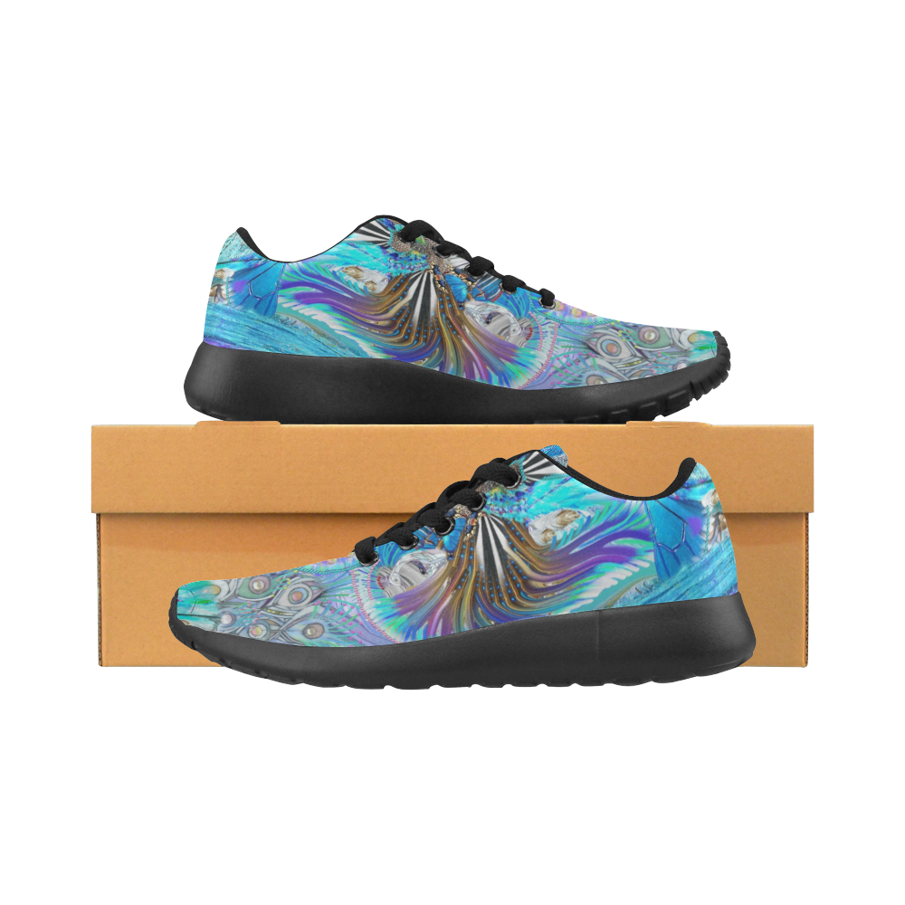 design 1-zebra butterfly 3 Women’s Running Shoes (Model 020)