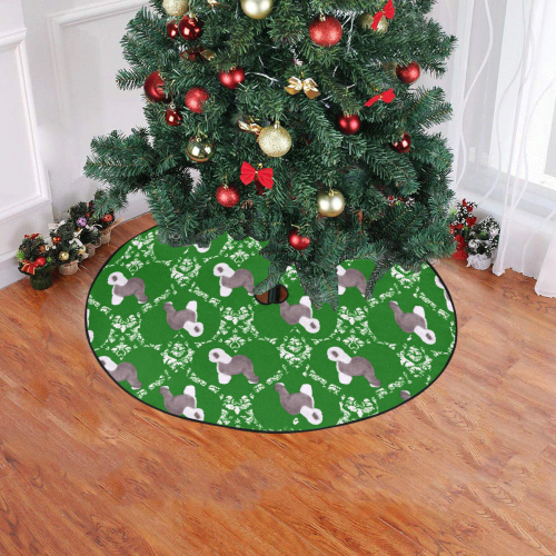 windee heart2 Christmas Tree Skirt 47" x 47"
