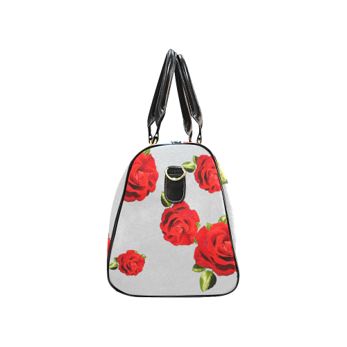 Fairlings Delight's Floral Luxury Collection- Red Rose Waterproof Travel Bag/Large 53086d1 New Waterproof Travel Bag/Large (Model 1639)