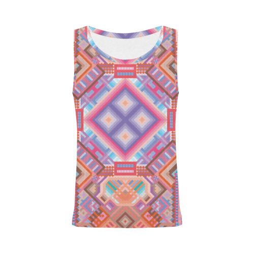 Researcher All Over Print Tank Top for Women (Model T43)