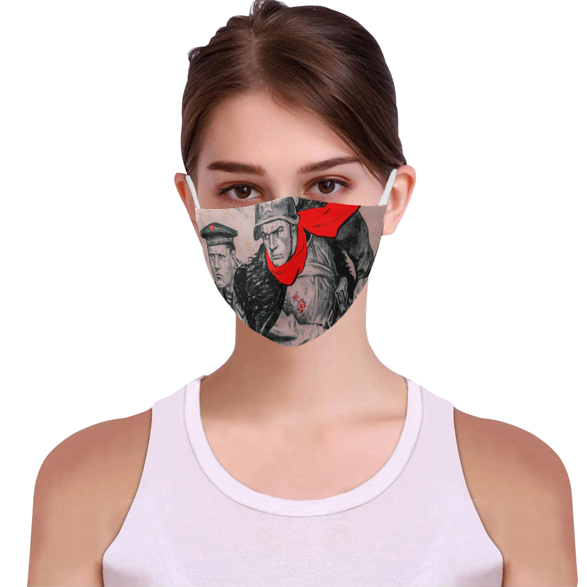 DEFEND THE CAUCASUS! 3D Mouth Mask with Drawstring (30 Filters Included) (Model M04) (Non-medical Products)