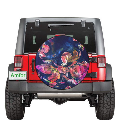 flowers #flowers #pattern 34 Inch Spare Tire Cover