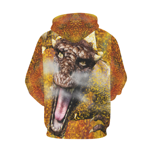 Dragonfire All Over Print Hoodie for Men (USA Size) (Model H13)