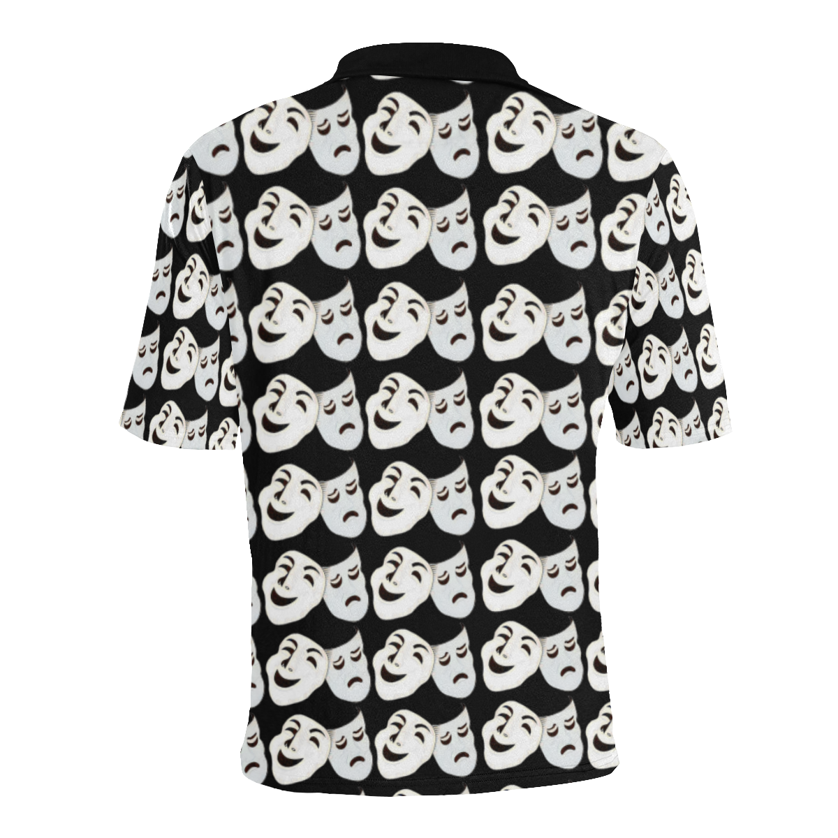 smile-theatre-drama-play-transparent-dram Men's All Over Print Polo Shirt (Model T55)