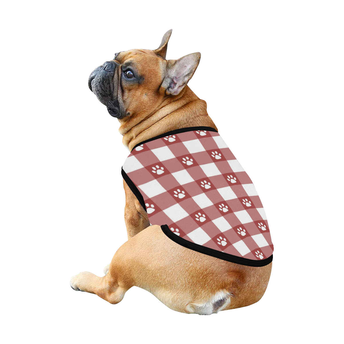 Plaid and paws All Over Print Pet Tank Top