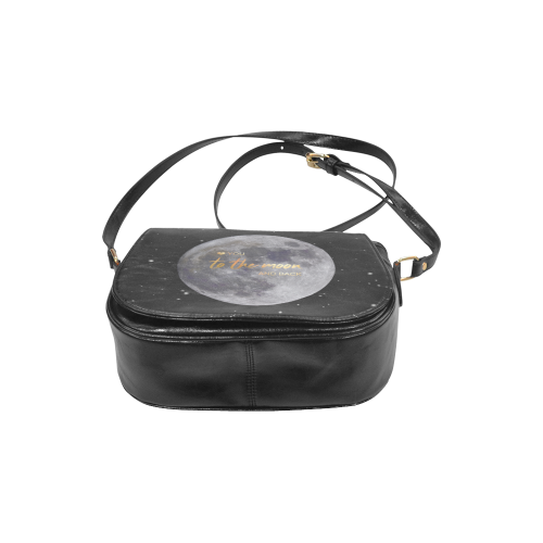 TO THE MOON AND BACK Classic Saddle Bag/Small (Model 1648)