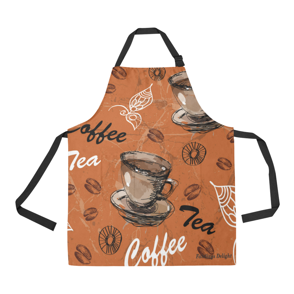 Fairlings Delight's Coffee Expressions Collection- Coffee and Tea 53086a All Over Print Apron