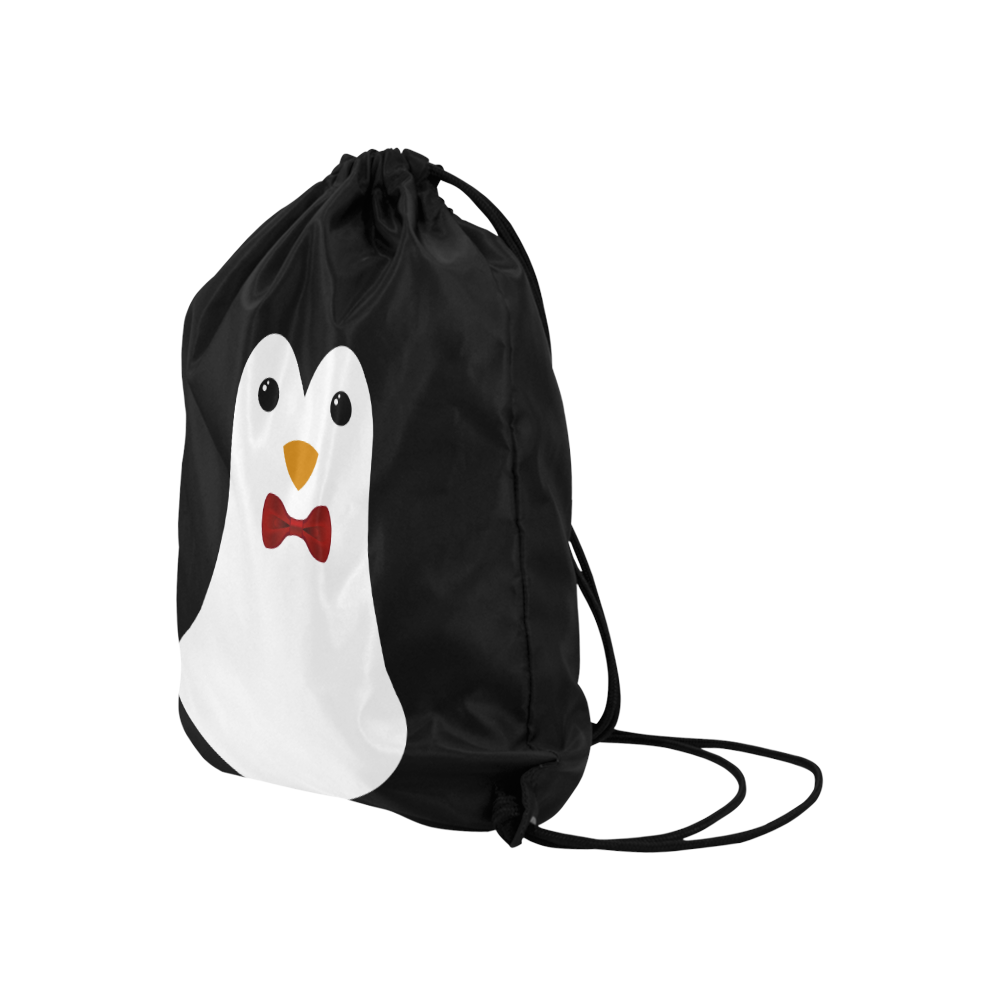 Penguin Kawaii Style Boy Large Drawstring Bag Model 1604 (Twin Sides)  16.5"(W) * 19.3"(H)