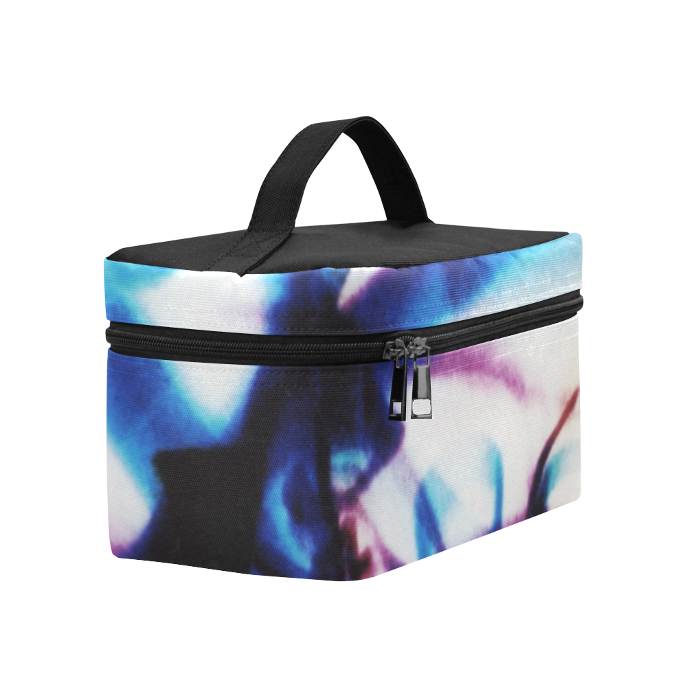 Abstract Photographic Drawing Cosmetic Bag/Large (Model 1658)
