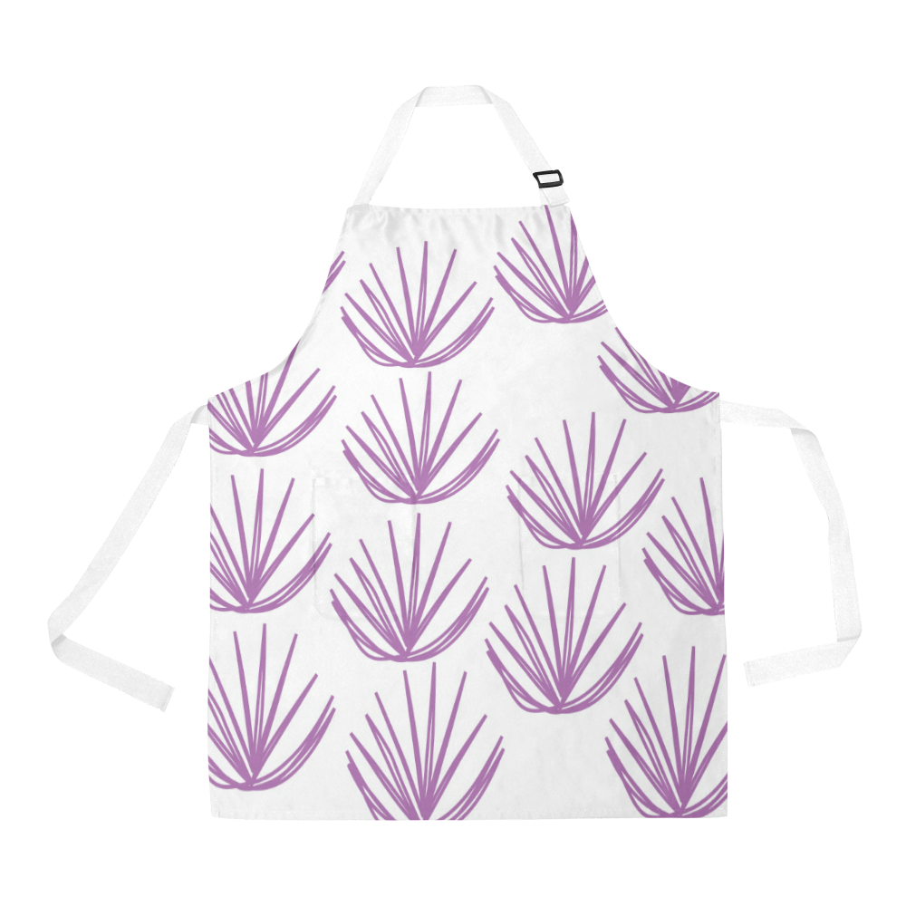 Cutie women apron - white pink All Over Print Apron
