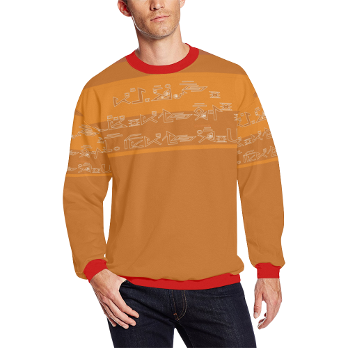Employee Number WOMCHU 21 Men's Oversized Fleece Crew Sweatshirt/Large Size(Model H18)