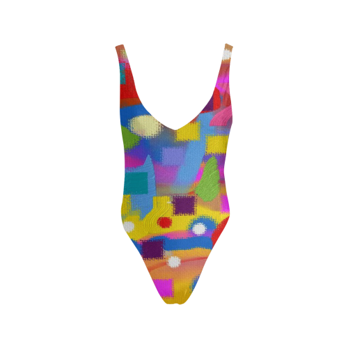 CONFETTI NIGHTS 7 Sexy Low Back One-Piece Swimsuit (Model S09)