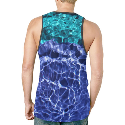 Electric Blue Globes New All Over Print Tank Top for Men (Model T46)