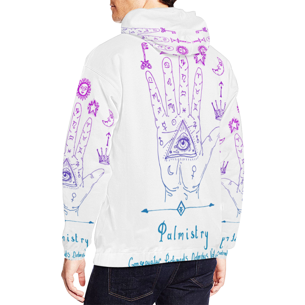 Palmistry All Over Print Hoodie for Men (USA Size) (Model H13)