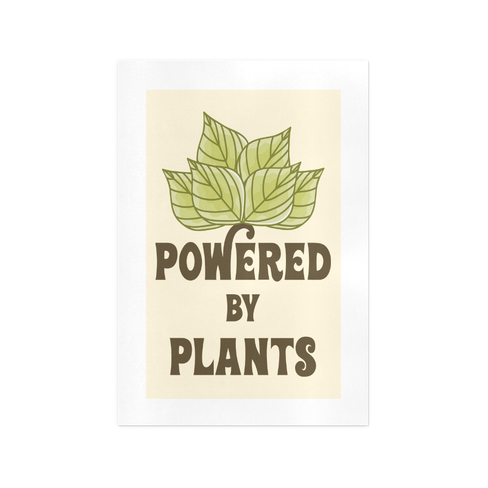 Powered by Plants (vegan) Art Print 13‘’x19‘’