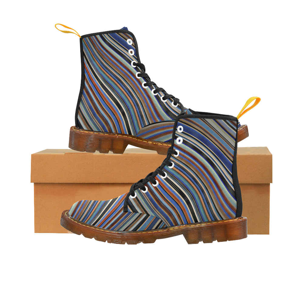 Wild Wavy Lines 03 Martin Boots For Women Model 1203H
