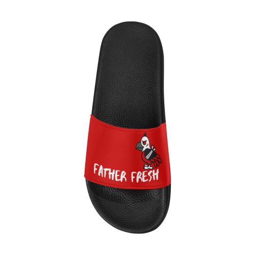 FF Vulture Slides Black/Red Men's Slide Sandals (Model 057)