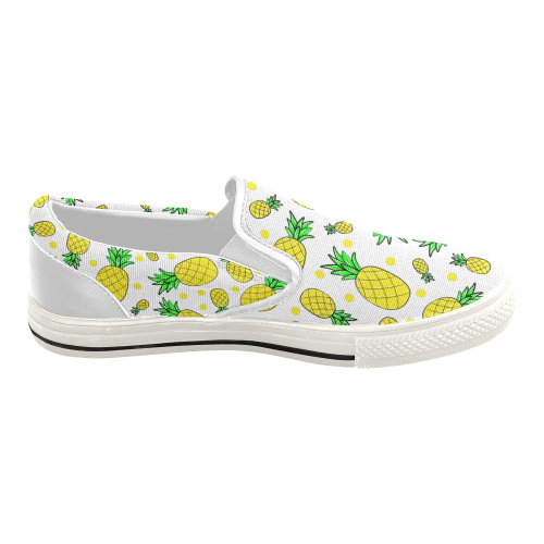 Pineapple Women's Slip-on Canvas Shoes (Model 019)