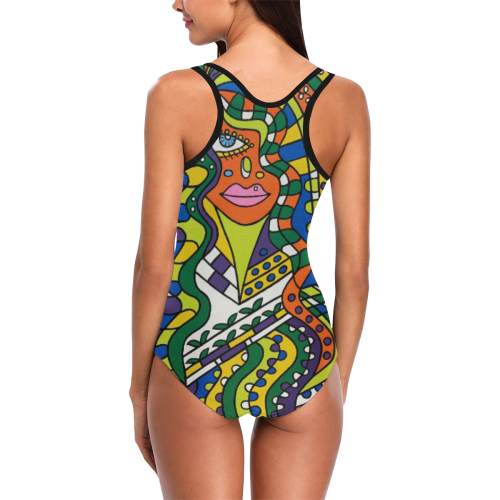 Enchantment Vest One Piece Swimsuit (Model S04)