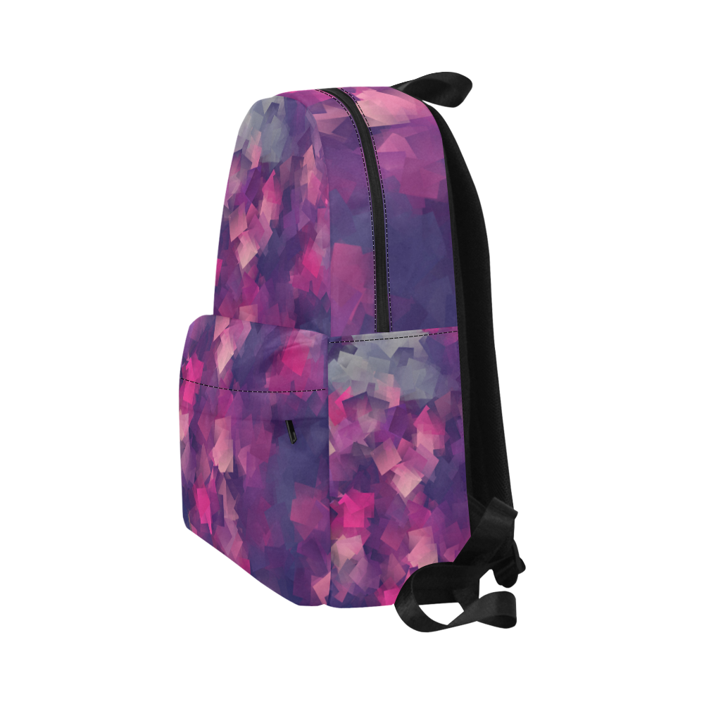 purple pink magenta cubism #modern Unisex Classic Backpack (Model 1673)