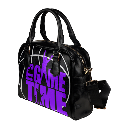 Its Game Time - Purple Shoulder Handbag (Model 1634)