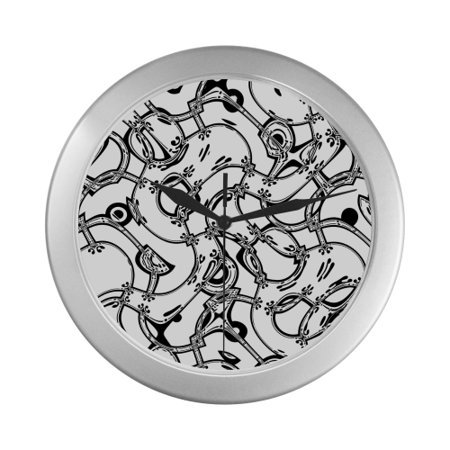 UNFINISHEDBUSINESS Silver Color Wall Clock