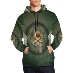 Skull in a hand All Over Print Hoodie for Men (USA Size) (Model H13)