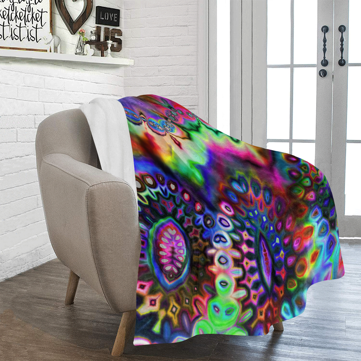 Rainbows Skirt Ultra-Soft Micro Fleece Blanket 50"x60"