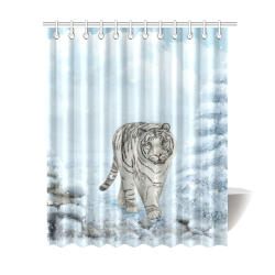 Wonderful siberian tiger Shower Curtain 69"x84"