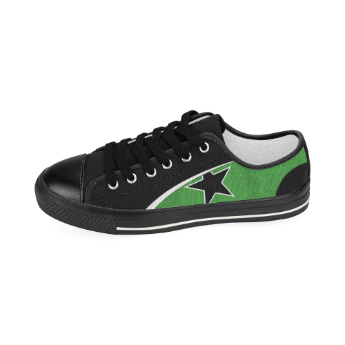 STAR_LIME W Women's Classic Canvas Shoes (Model 018)