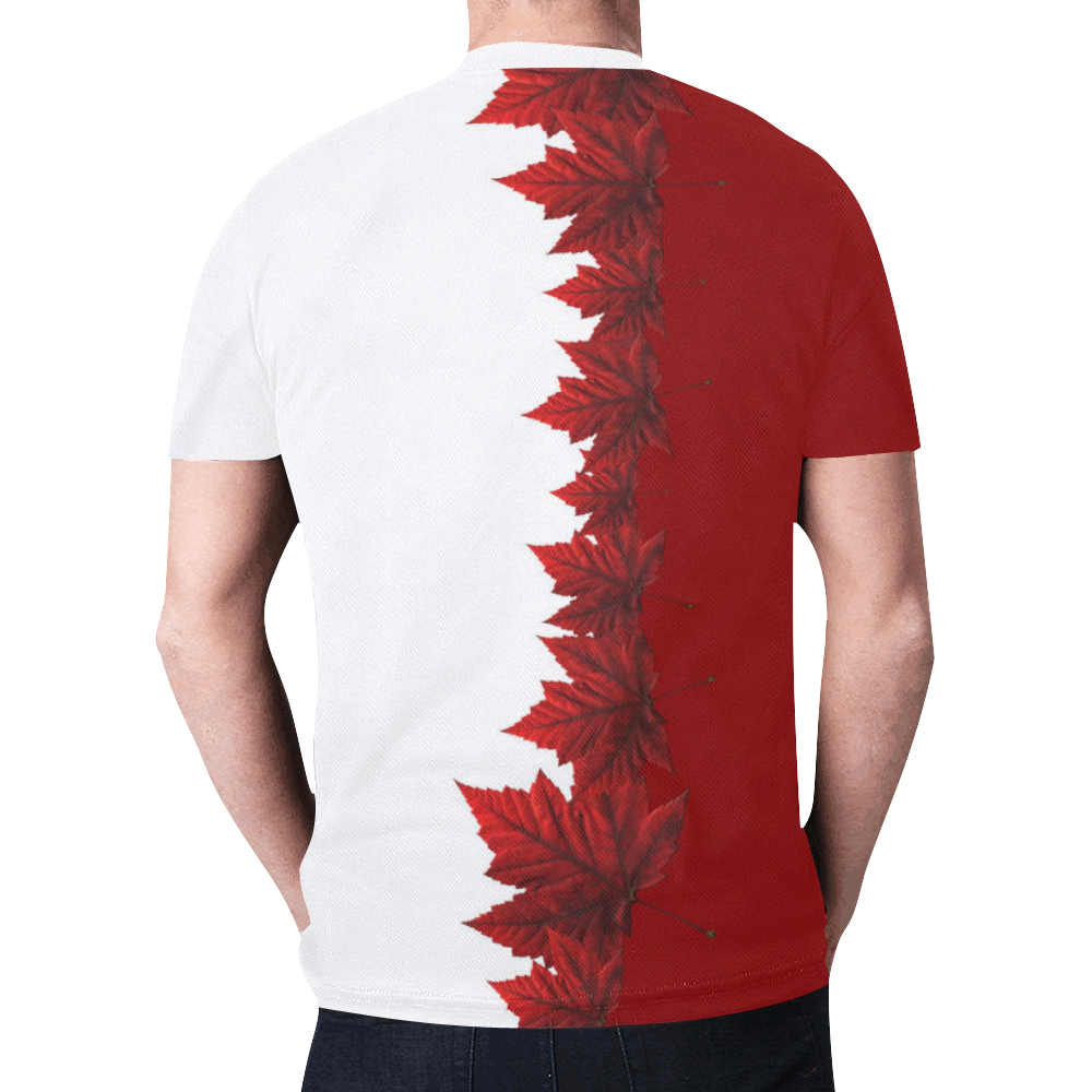 Canada Maple Leaf T-shirts New All Over Print T-shirt for Men (Model T45)