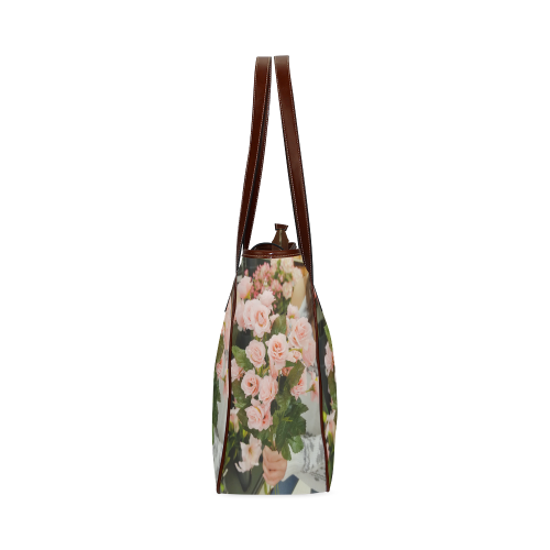 Purple Blossom Classic Tote Bag (Model 1644)