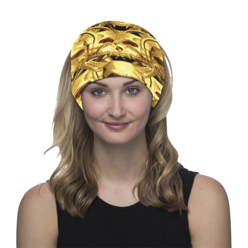 Gold Skull Multifunctional Headwear