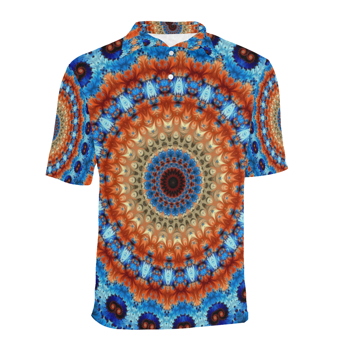 Kaleidoscope Men's All Over Print Polo Shirt (Model T55)