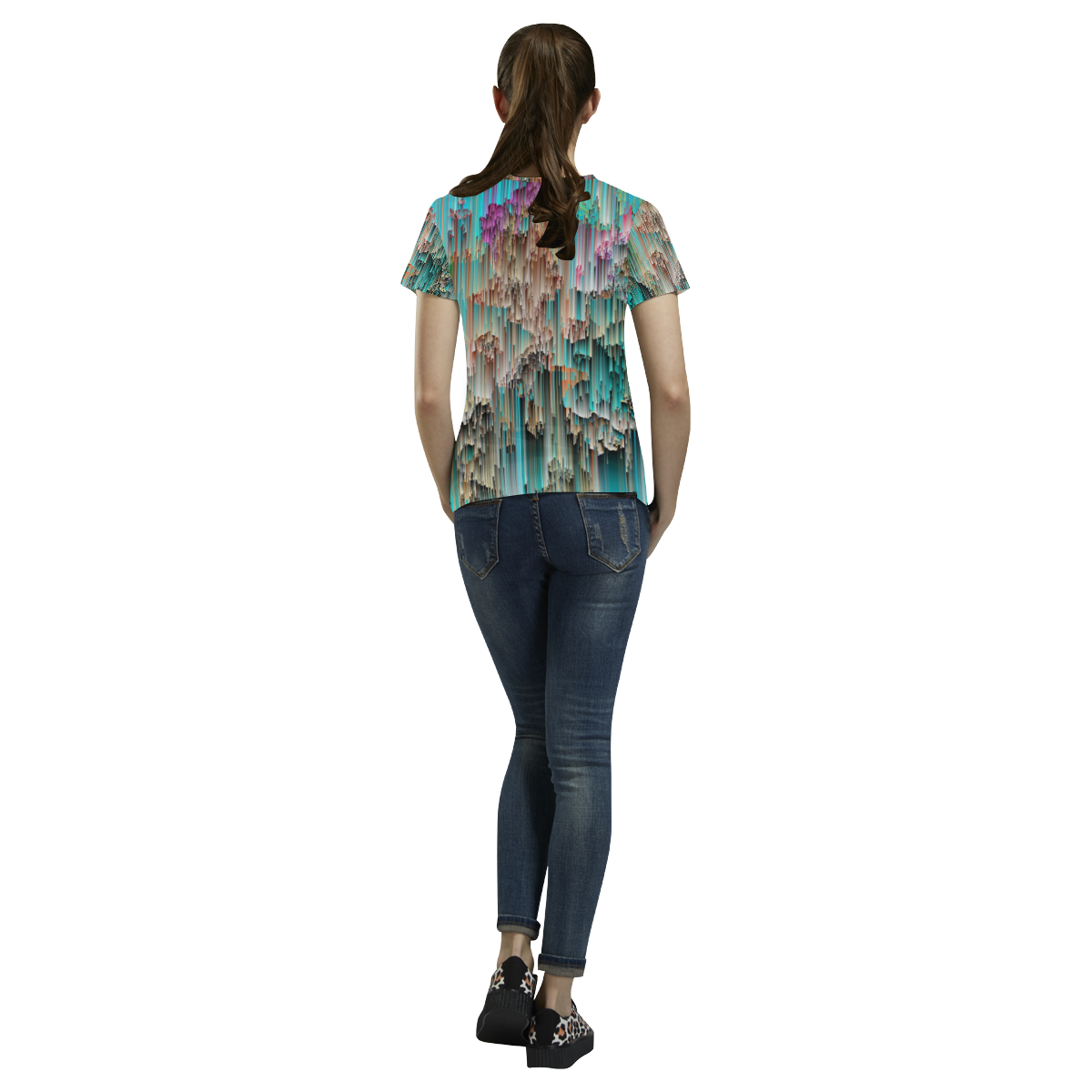 Annabellerockz-3D-Art-teee-99 All Over Print T-Shirt for Women (USA Size) (Model T40)