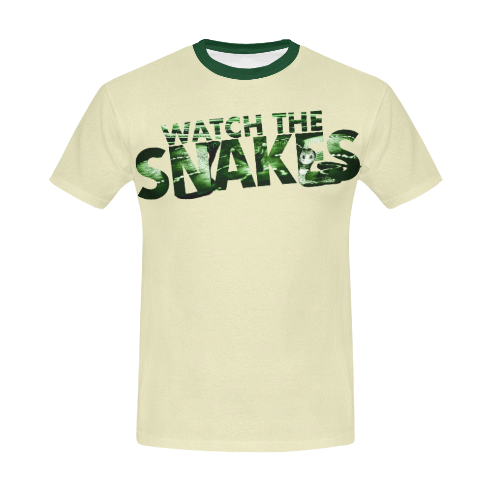 watch the snakes All Over Print T-Shirt for Men/Large Size (USA Size) Model T40)
