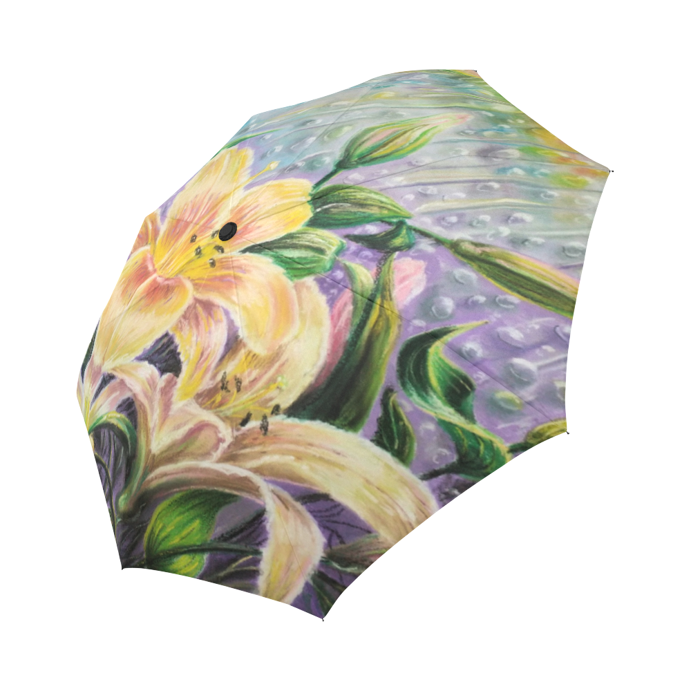 Floral Rain Auto-Foldable Umbrella (Model U04)